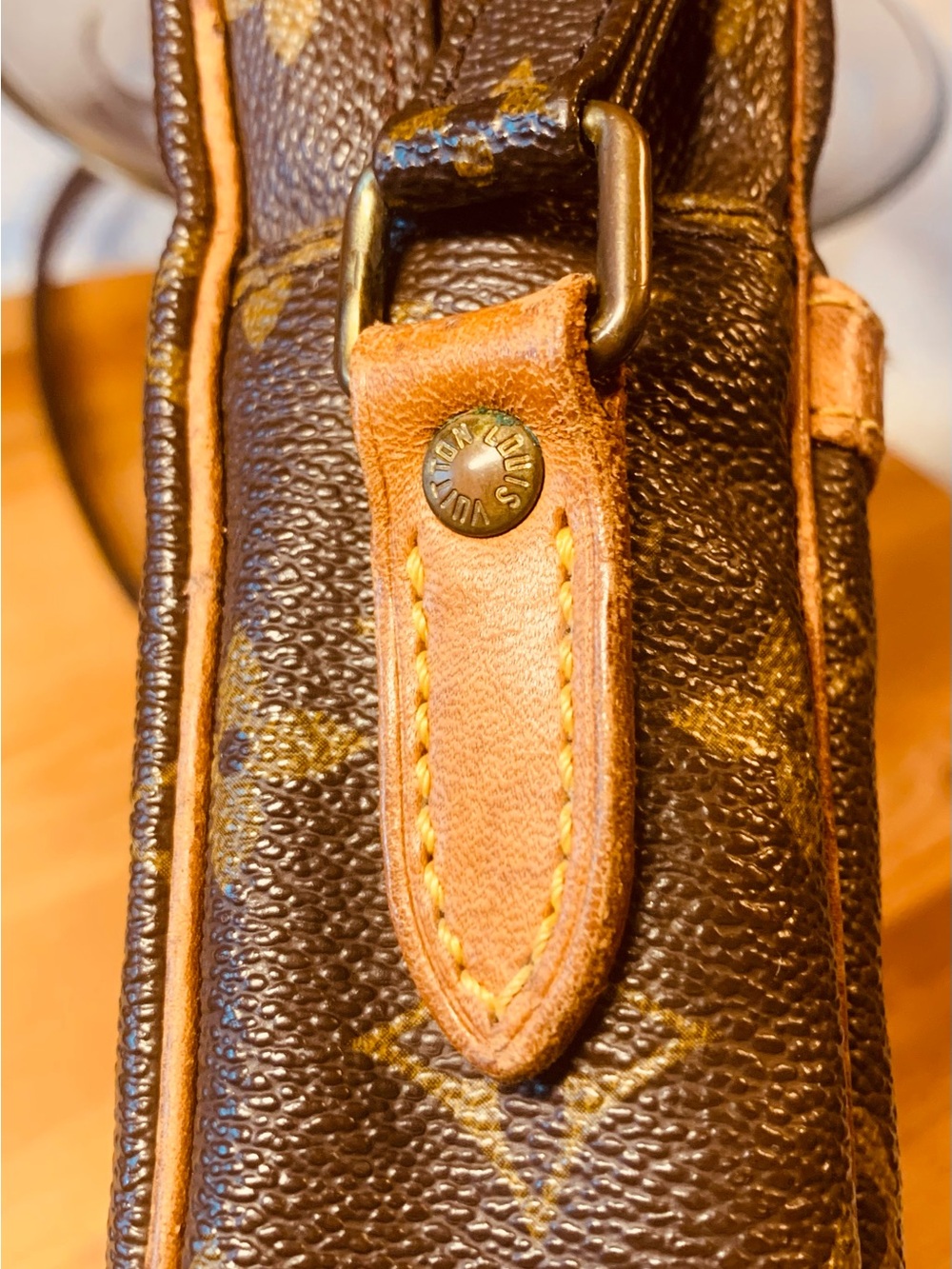 Louis Vuitton Authentic Danube Vintage Shoulder / Cross Body canvas Monogram bag - Picture 5 of 13
